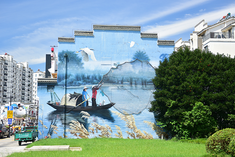 2020年8月2日拍攝的江蘇省張家港市永聯(lián)村。