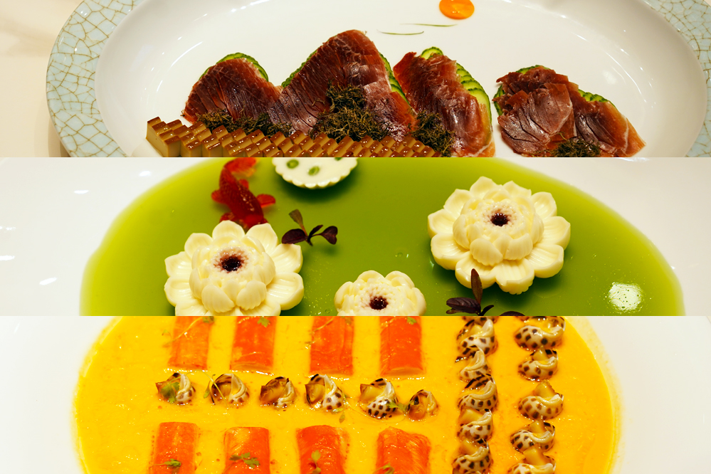 大觀樓長聯(lián)宴。從上至下依次為北走蜿蜒、九夏芙蓉、蟹嶼螺洲。供圖