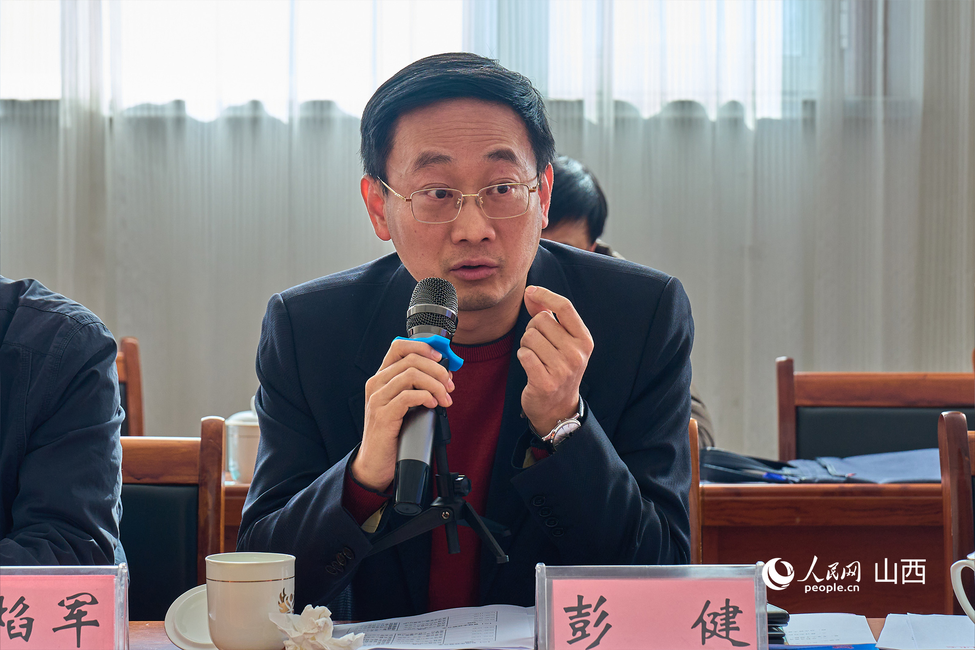 文化和旅游部文化和旅游研究基地（中國傳媒大學）主任彭健。人民網(wǎng) 張超寧攝