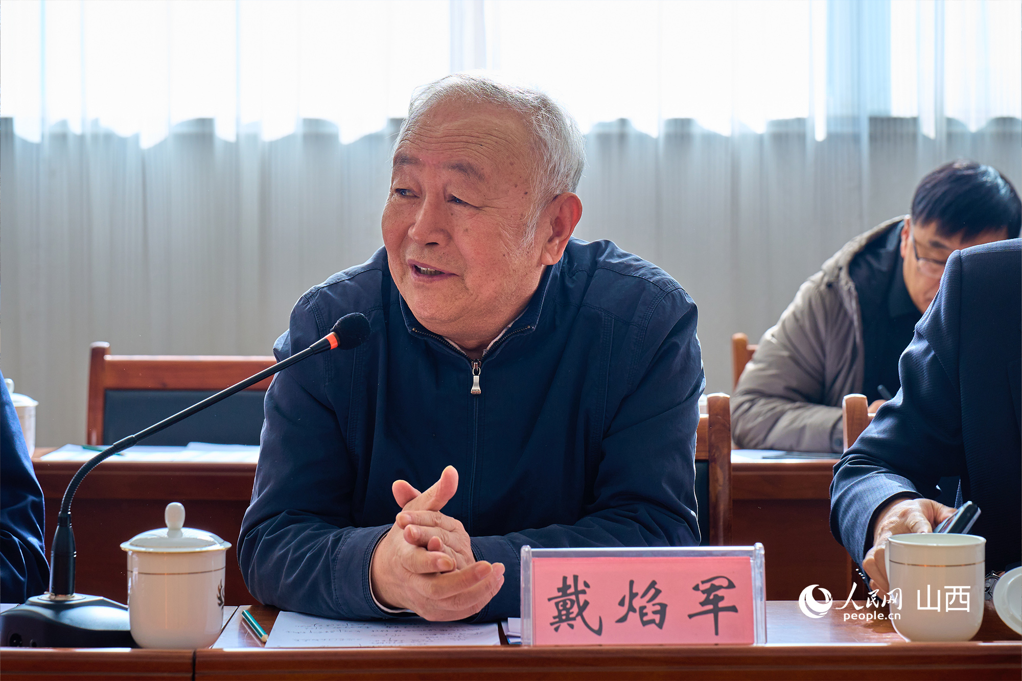 中央黨校（國家行政學院）黨建教研部原副主任、教授戴焰軍。人民網(wǎng) 張超寧攝